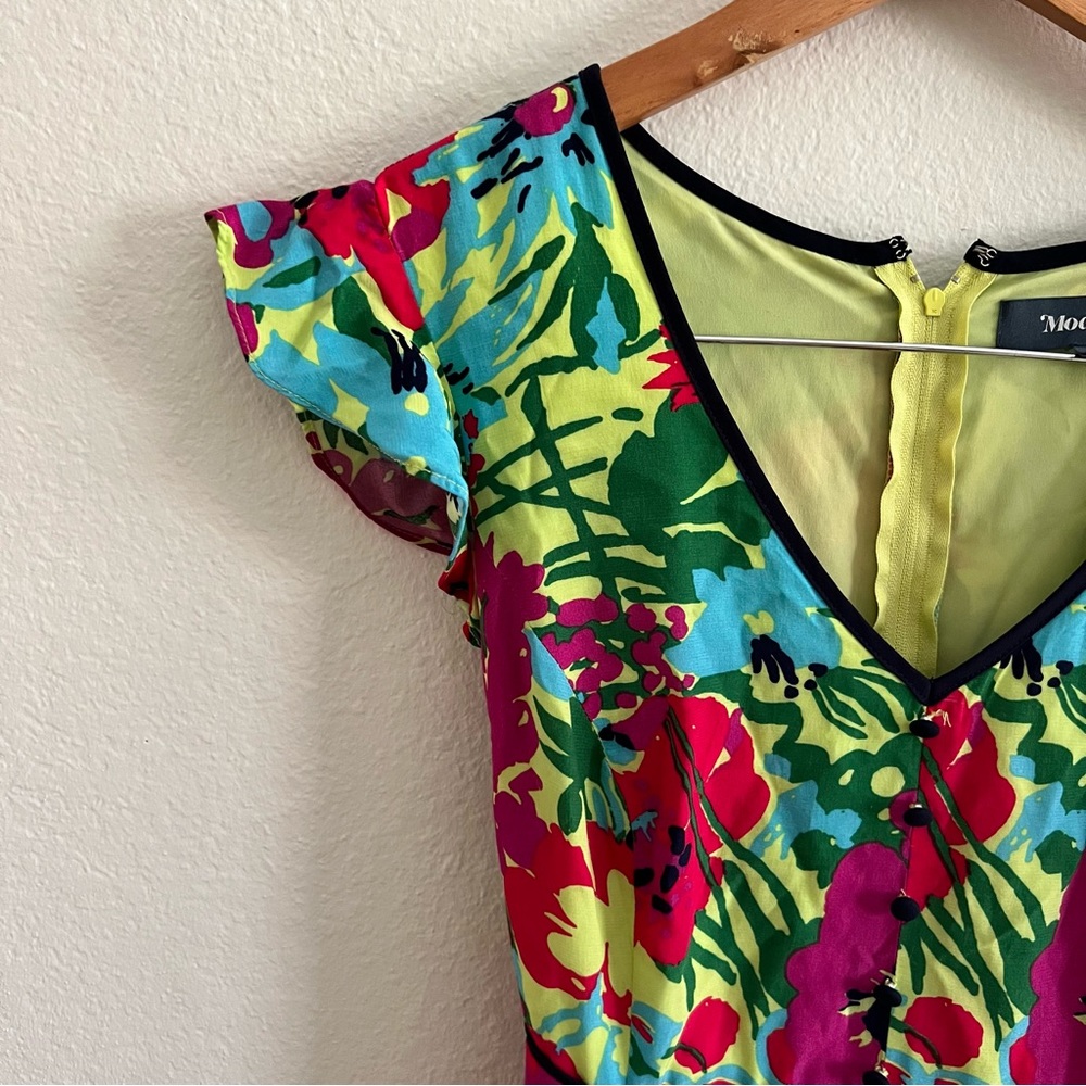 ModCloth Eyes on You Floral Maxi Dress Sz M - Picture 7 of 9